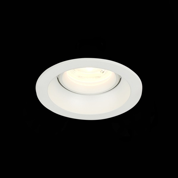 ST208.508.01 Св-к встр. Белый GU10 1*50W  D94xH40 220V Без ламп Встраиваемые светильники