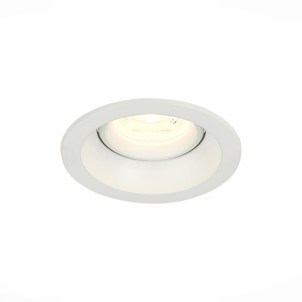 ST208.508.01 Св-к встр. Белый GU10 1*50W  D94xH40 220V Без ламп Встраиваемые светильники