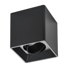 052067 Светильник PVC RETTANGO GU10 ЧЕРНЫЙ