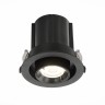 ST702.348.12 Св-к встр. Черный LED 1*12W 4000K 900Lm Ra80 24° IP20 D90xH92 180-240V Встраиваемые светильники