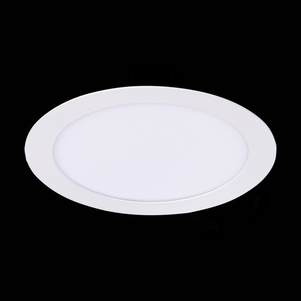 ST209.538.15 Св-к встр. Белый LED 1*15W 3000K 1 020Lm Ra80 110° IP20 D190xH8 90-265V Встраиваемые светильники