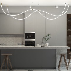 Подвесной трос для круглого гибкого неона Full light латунь 2 м FL 2830 латунь