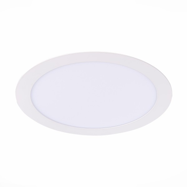 ST209.538.18 Св-к встр. Белый LED 1*18W 3000K 1 296Lm Ra80 110° IP20 D225xH8 90-265V Встраиваемые светильники