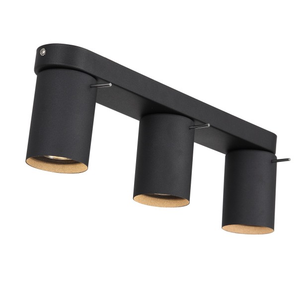 SL597.401.03 Спот ST-Luce Черный, Хром/Черный GU10 LED 3*3W Потолочные светильники