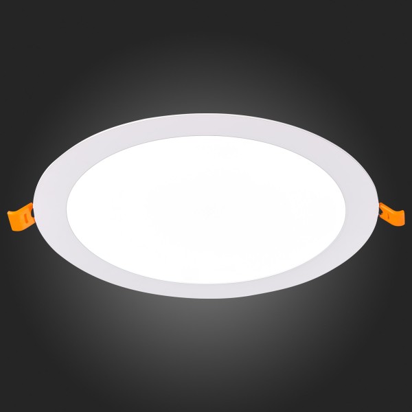 ST209.548.18 Св-к встр. Белый LED 1*18W 4000K 1 350Lm Ra80 110° IP20 D225xH8 90-265V Встраиваемые светильники