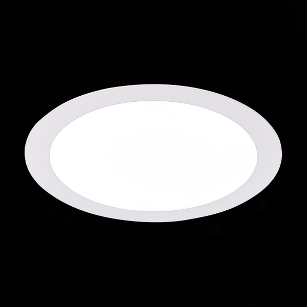 ST209.548.18 Св-к встр. Белый LED 1*18W 4000K 1 350Lm Ra80 110° IP20 D225xH8 90-265V Встраиваемые светильники