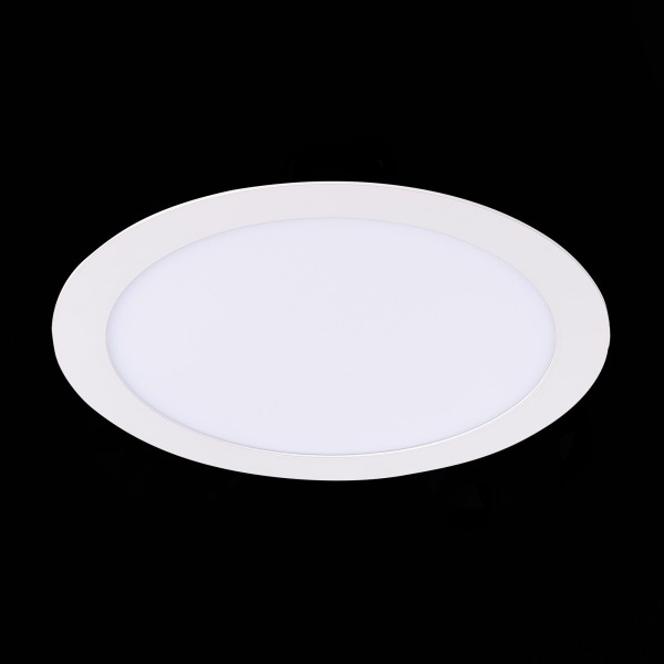 ST209.548.18 Св-к встр. Белый LED 1*18W 4000K 1 350Lm Ra80 110° IP20 D225xH8 90-265V Встраиваемые светильники