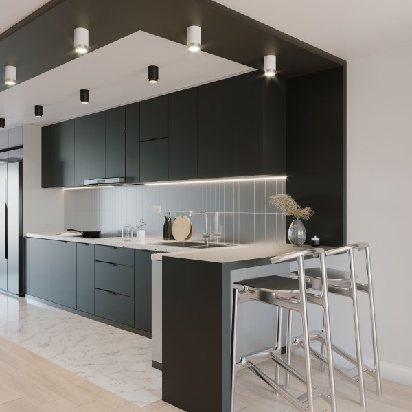 Потолочный светодиодный светильник Cors 25032/LED 10W 4200K белый/серебро