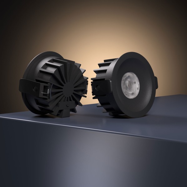 Светильник встраиваемый светодиодный Combi 15W 4000K черный 25068/LED