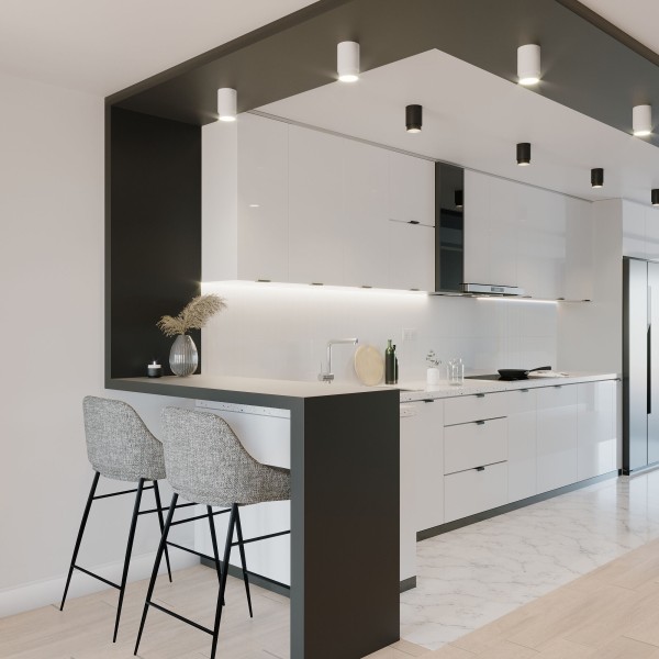 Потолочный светодиодный светильник Cors 25032/LED 10W 4200K чёрный