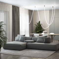 Потолочное крепление для круглого гибкого неона Full light латунь FL 2880 латунь