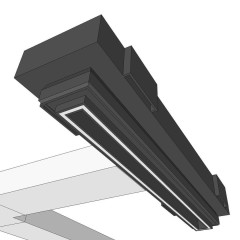 Щелевой диффузор для натяжного потолка приточно-вытяжной