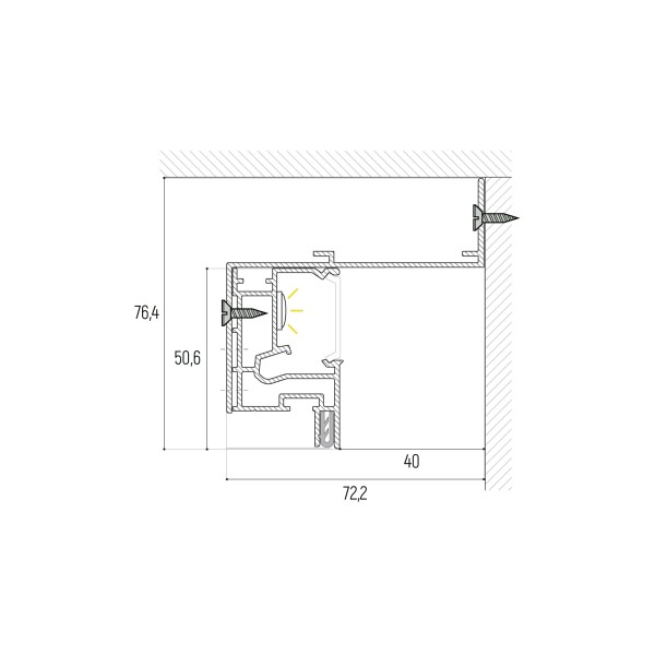 Парящий профиль SLOTT VILLAR BASE