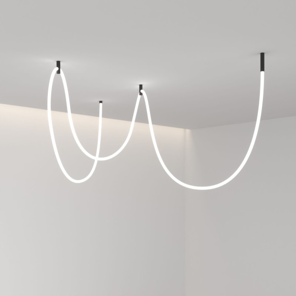 Гибкий неон 336 Led 12 Вт IP20 4200K Full light круглый дневной белый, 8 м 24V 12W 336Led 2835 IP20