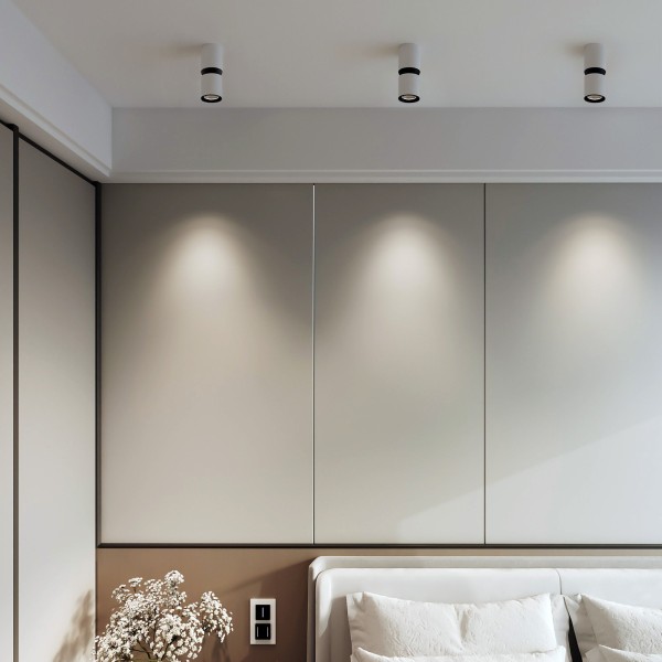 Светильник потолочный светодиодный 12W 4000К белый/чёрный 25048/LED