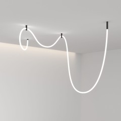 Гибкий неон 336 Led 12 Вт IP20 4200K Full light круглый дневной белый, 5 м 24V 12W 336Led 2835 IP20