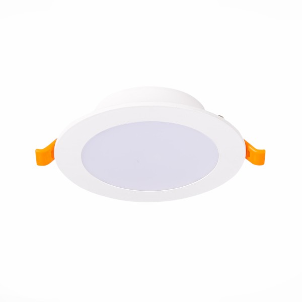 ST210.538.08 Св-к встр. Белый LED 1*8W 3000K 640Lm Ra80 110° IP20 D120xH30 220-240V Встраиваемые светильники