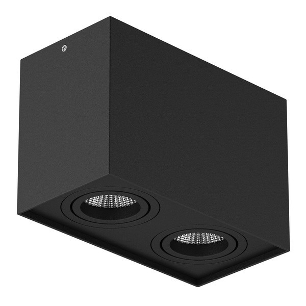 052087 Светильник RETTANGO 2*GU10 ЧЕРНЫЙ IP20