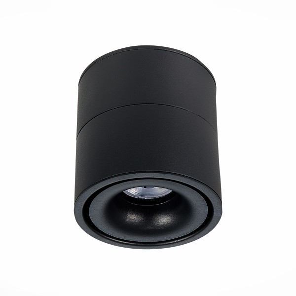 ST652.432.12 Светильник потолочный Черный LED 1*12W 3000K 1 000Lm Ra>90 36° IP20 D100xH105 170-240VV Накладные светильники