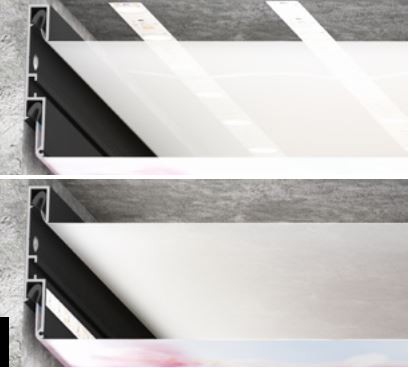 Double LumFer профиль для теневого светового потолка 