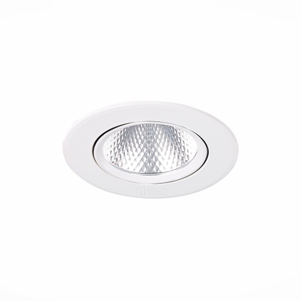 ST211.538.06.24 Св-к встр. Белый LED 1*6W 3000K 480Lm Ra80 24° IP20 D86xH50 220-240V Встраиваемые светильники