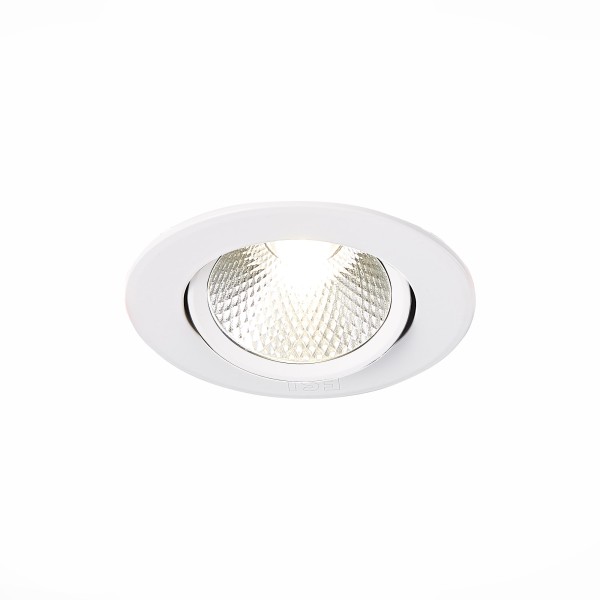 ST211.548.06.24 Св-к встр. Белый LED 1*6W 4000K 480Lm Ra80 24° IP20 D86xH50 220-240V Встраиваемые светильники