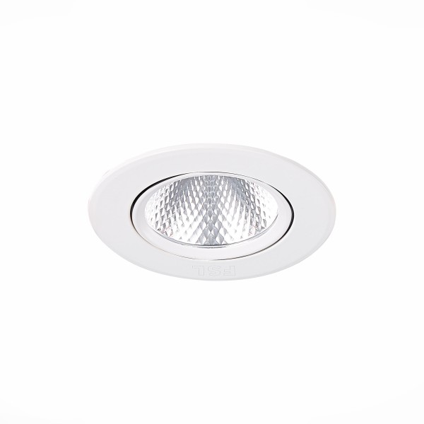 ST211.548.06.24 Св-к встр. Белый LED 1*6W 4000K 480Lm Ra80 24° IP20 D86xH50 220-240V Встраиваемые светильники