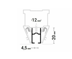 Карнизный профиль Shtorka 01 ПФ10175