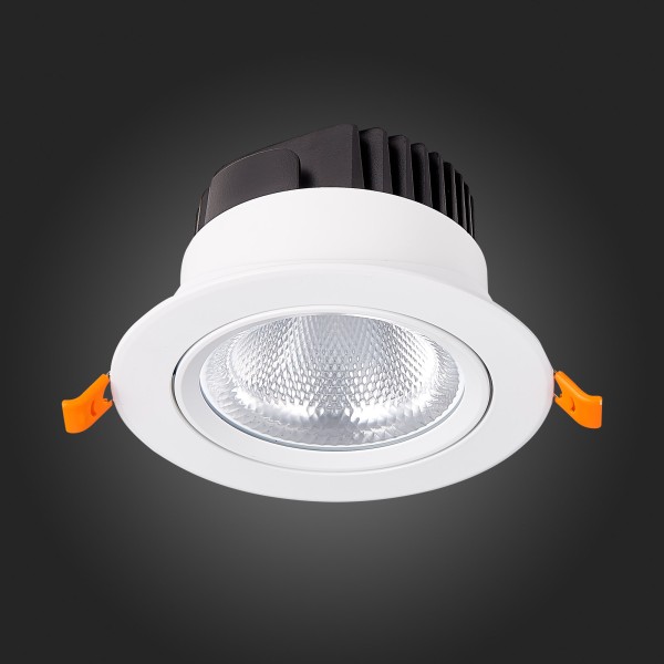 ST211.548.15.24 Св-к встр. Белый LED 1*15W 4000K 1 125Lm Ra80 24° IP20 D109xH65 220-240V Встраиваемые светильники