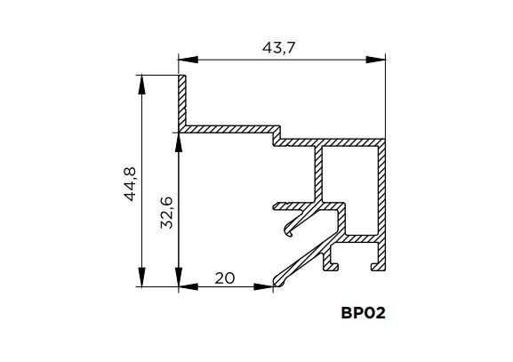 BP02 LumFer парящий профиль мини