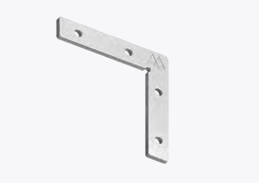 Комплект угловых плоских соединителей 4шт Conn