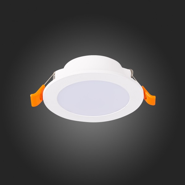 ST212.508.05 Св-к встр. Белый LED 1*5W 3000K/4000K/6000K 375Lm Ra80 110° IP20 D92xH30 220-240V Встраиваемые светильники