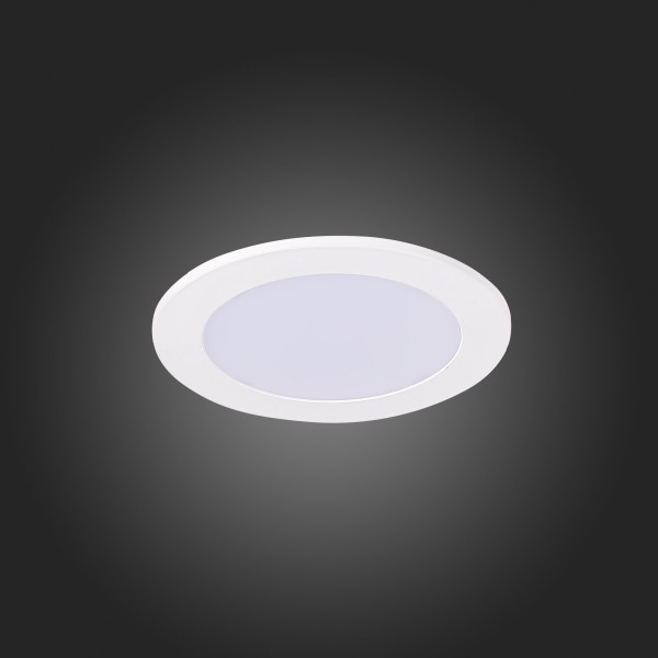 ST212.508.05 Св-к встр. Белый LED 1*5W 3000K/4000K/6000K 375Lm Ra80 110° IP20 D92xH30 220-240V Встраиваемые светильники
