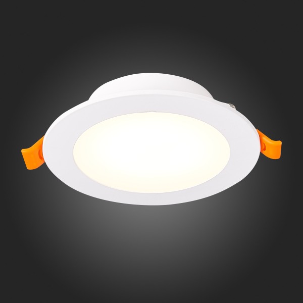 ST212.508.10 Св-к встр. Белый LED 1*10W 3000K/4000K/6000K 850Lm Ra80 110° IP20 D120xH30 220-240V Встраиваемые светильники
