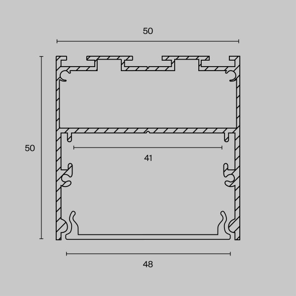 Комплектующие к светодиодной ленте Led Strip ALM-5050-S-2M