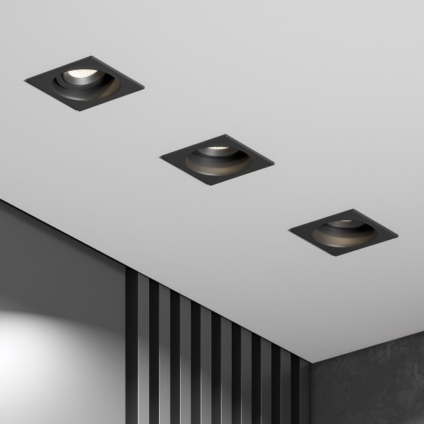 Светильник встраиваемый Tune черный 25015/01