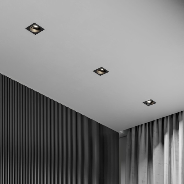 Светильник встраиваемый Tune черный 25015/01