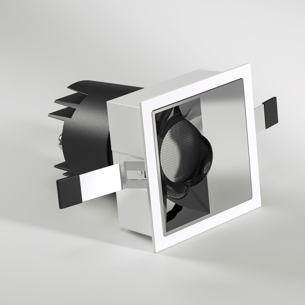 Точечный светодиодный светильник 10W 4000K белый/хром 25091/LED