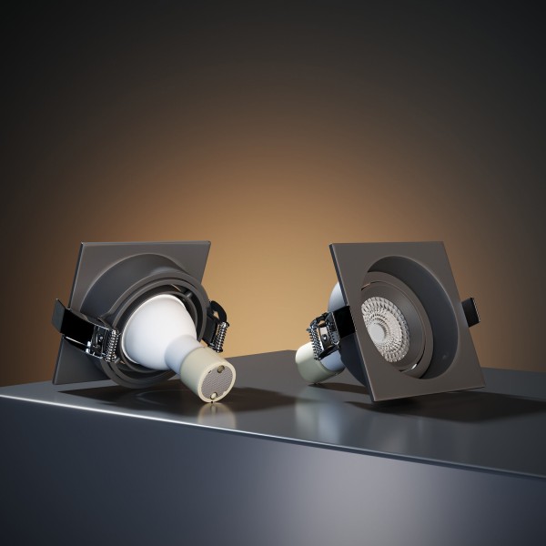 Светильник встраиваемый Tune графит 25015/01