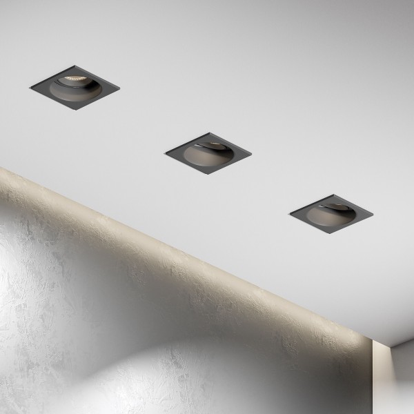 Светильник встраиваемый Tune графит 25015/01