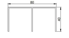 DK LumFer двойной карниз | ниша шкаф-купе