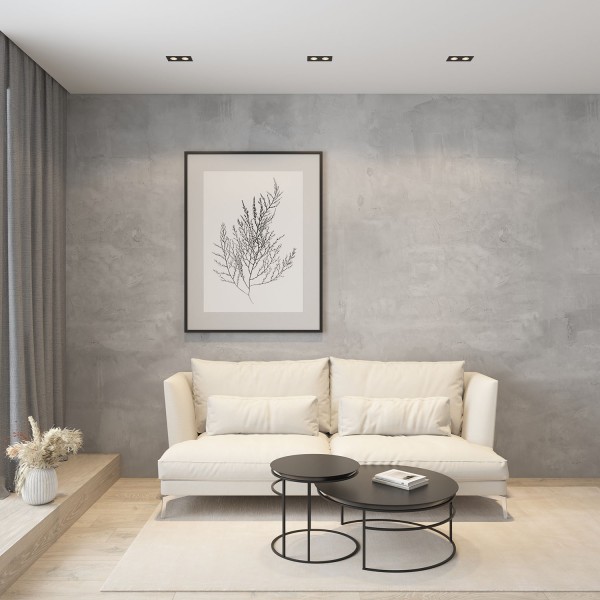 DK3072-BK Встраиваемый светильник, IP 20, 10 Вт, GU5.3, LED, черный/черный, пластик