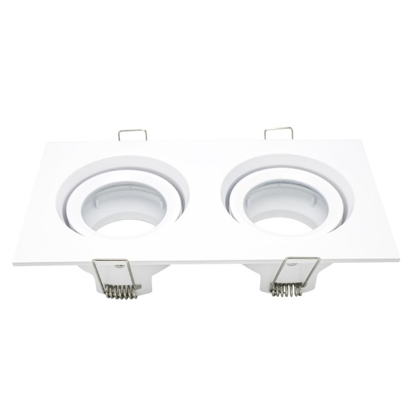 ST255.528.02 Св-к встр. Белый GU10 2*50W IP65 L180xW90xH40 220V Без ламп Встраиваемые светильники