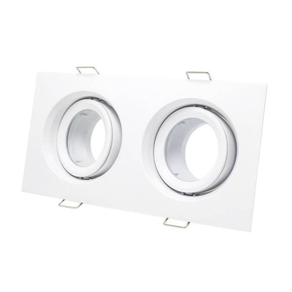 ST255.528.02 Св-к встр. Белый GU10 2*50W IP65 L180xW90xH40 220V Без ламп Встраиваемые светильники