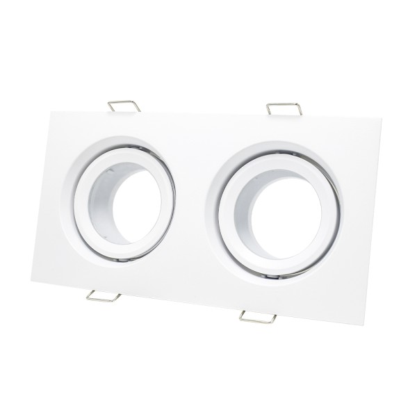 ST255.528.02 Св-к встр. Белый GU10 2*50W IP65 L180xW90xH40 220V Без ламп Встраиваемые светильники