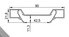 MK01 LumFer карниз однорядный мини