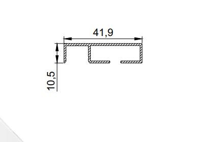 VMK01 LumFer накладной однорядный карниз
