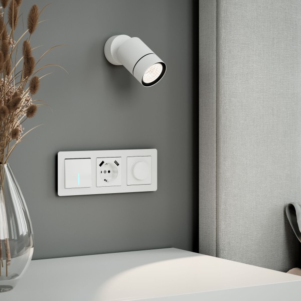 Светильник накладной поворотный Niro GU10 белый 25013/01