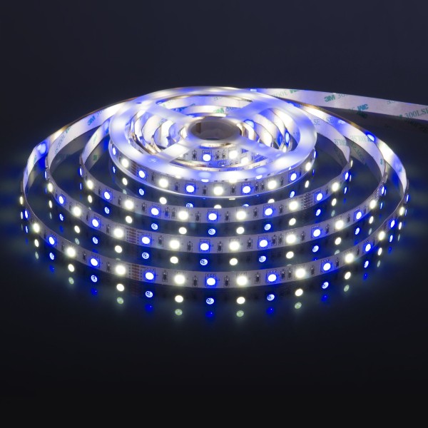 Светодиодная лента 24 В 14,4 Вт/м 60 Led/м 5050+5050 IP20, MIX RGB/холодный белый, 5 м Лента светодиодная 24V 14,4W 60Led 5050+5050 IP20 MIX RGB/холодный белый, 5м