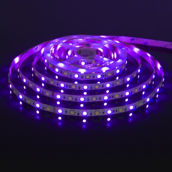 Светодиодная лента 24 В 14,4 Вт/м 60 Led/м 5050+5050 IP20, MIX RGB/холодный белый, 5 м Лента светодиодная 24V 14,4W 60Led 5050+5050 IP20 MIX RGB/холодный белый, 5м